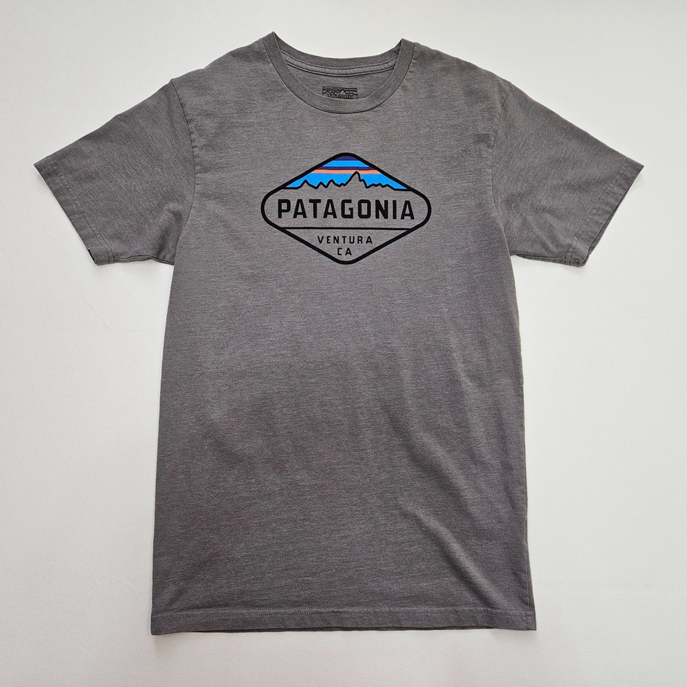 Patagonia Fitz Roy Crest Men's T-Shirt Small Gray